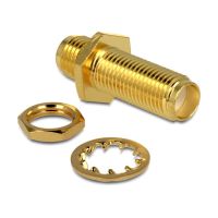 conector coaxial delock 88779 sma a sma chapado en oro 225 mm