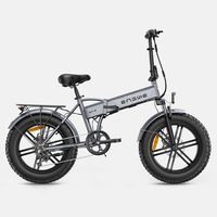 bicicleta electrica plegable engwe ep-2 boost de 250 w neumaticos anchos de 20 x 40 pulgadas autonomia de 120 km - gris