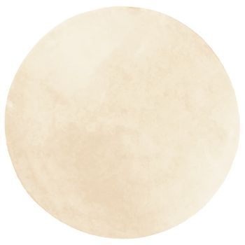 Alfombra De Pelo Corto Suave Lavable Huarte Crema Ø 200 Cm Vidaxl