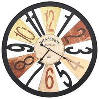 reloj de pared de metal multicolor 60 cm vidaxl