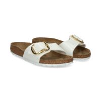 birkenstock sandalias planas mujer - blanco talla 41n