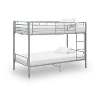 cama litera de metal gris 90x200 cm vidaxl