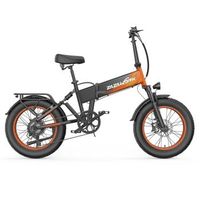 bicicleta electrica plegable zazawork cf1000 bateria de 48 v y 20 ah 20 fat bike naranja