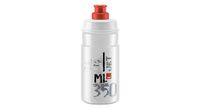 botella elite jet 350 ml transparente rojo logotipo