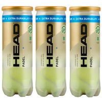 head padel pro s  2024 - lote pack 3 botes 9 pelotas padel profesionales super veloces homologadas maxima calidad rendimiento