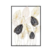 decoracion pared de metal atmi multicolor 50x70x5 cm