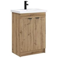 juego de muebles de bano roble artisan 785 x 375 x 81 cm vidaxl