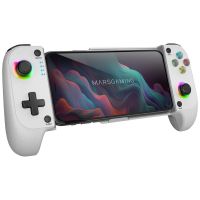 mars gaming mgpx gamepad vibracion dual funcion turbo bluetooth 50 rgb blanco para android e ios