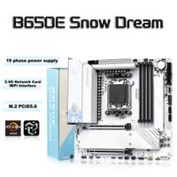 jginyue b650e snow dream am5 placa base matx wifi6e para juegos de computadora 4 ddr5 cpu 9700x9800x3d7800x3d pcie 50