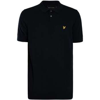 Lyle & Scott Polo Polo de punto de manga corta de algodón para hombre