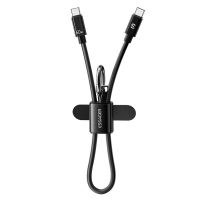 mensaje es-x83 3a 60w tipo c a tipo c cable de sujecion para carga rapida transmision de datos nucleo de cobre 03 m de