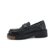divine follie mocasines mocassino pelle bicolor nero br07 para mujer