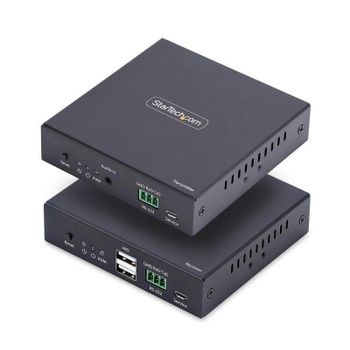 Extensor KVM HDMI StarTech Kit AVoIP 4K 60Hz Cat6 Transmisor Receptor RS232 Audio