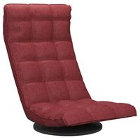 silla de suelo giratoria de tela color vino tinto