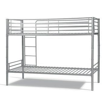 Cama Metálica Litera 90x200 Cm Sammy, Color Gris