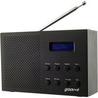 paris gv-dr03-bk portable radio - black black