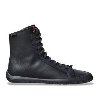 Camper para mujer. K400861-001 Botines de piel Peu Path+ negro (37), Plano, Cordones, Casual