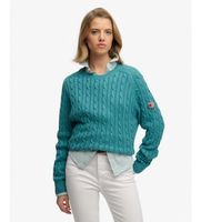 superdry para mujer w6110610a jersey slouchy cable turquesa m casual tela