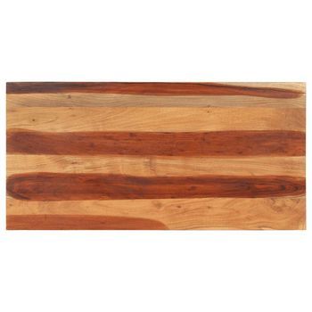 Tablero De Mesa Madera Maciza De Acacia 120x60x(2,5-2,7) Cm Vidaxl