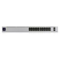 ubiquiti unifi pro 24-port poe gestionado l2l3 gigabit ethernet 101001000 energaa sobre ethernet poe 1u plata