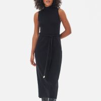 barbour international velocete cotton-blend midi dress - uk 16