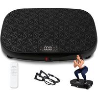 maquina quemagrasas negra con 199 niveles de vibracion 9 programas altavoz incorporado y tabla de vibracion fitness zmh
