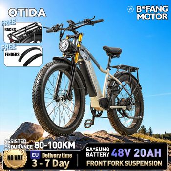 OTIDA Nueva Bicicleta Eléctrica de Montaña RX50, Batería de Litio de 48V20AH, Neumático Grueso de 26 Pulgadas 4.0, Bicicleta Eléctrica de Montaña para Adultos