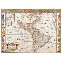 legendarte - cuadro lienzo impresion digital - mapa antiguo no 20 - decoracion pared cm 40x50
