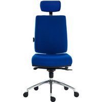 teknik ergo plus premier hr fabric operator chair - blue blue