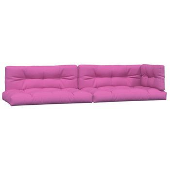Cojines Para Palés 5 Piezas Tela Rosa Vidaxl