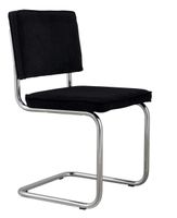 silla de comedor de terciopelo elegante