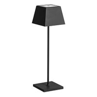 lampara de mesa led negra aluminio cct 22w ip54 rossini illuminazione