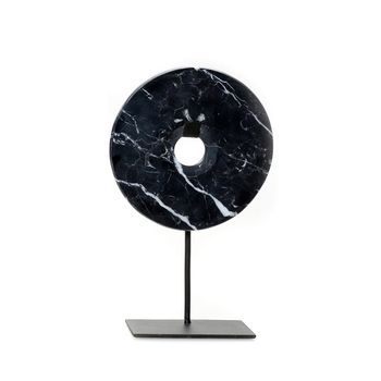 Disco Decorativo Mármol Bazar Bizar Soporte M - Negro
