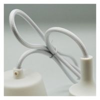 portalamparas cable y floron de silicona 12 colores
