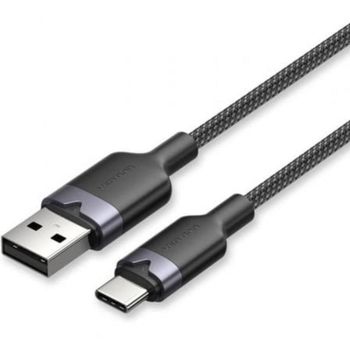 Cable USB 2.0 Tipo-C a USB-A Vention CTNBF 1m 60W 480Mbps Negro