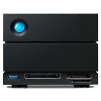 disco duro externo lacie 60 tb thunderbolt 3 usb-c 7200 rpm 2big dock v2 con lector de tarjetas