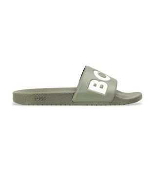 BOSS para hombre. 50536835 Chanclas Aryeh verde (42), Plano, Ninguno, Beachwear