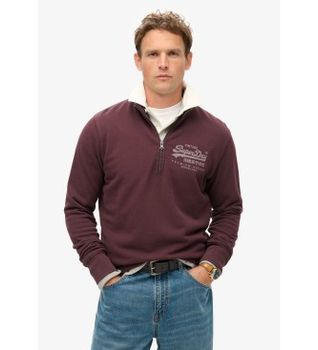Superdry para hombre. M2013797A Chaqueta Con gráfico y media cremallera clásica
burdeos (XL), Casual, Algodón