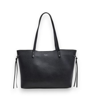 Pepe Jeans para mujer. PL0300111 Bolso Audrey Script negro (OSFA), Casual, Poliuretano