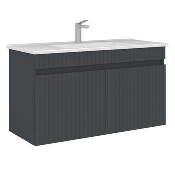 Mueble Para Lavabo  - 100 X 45 X 57 Cm - Antracita Mate