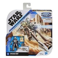speeder bike - figura - star wars the mandalorian - 4 anos