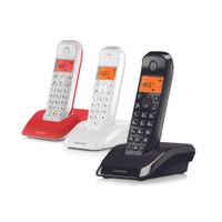 motorola voice - set de 3 telefonos inalambricos digitales serie s12 con bloqueo de llamadas y funcion no molestar altavoz manos libres agenda telefonica hasta 50 nombres y numeros