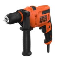 taladro percutor con cable 500 w black  decker reversible portabrocas automatico de 13 mm 2900 rpm