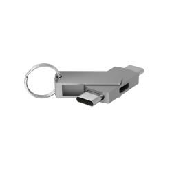 Terratec 272986 cambiador de género para cable USB Type-C USB Type-C, Micro-USB Plata