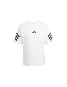 Camiseta adidas Future Icons 3 Bandas Mujer Blanco