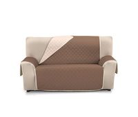 cubre sofa acolchado reversible 3 plazas donegal collections nina beige  marron