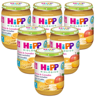 hipp tarrito de frutas variadas con cereales bio 6m 6x190 gr
