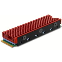 disipador pasivo axagon clr-m2 para m2 2280 ssd rojo