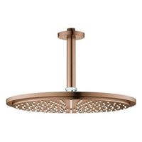 ducha de techo grohe rainshower cosmopolitan 310 con brazo 142 mm 1 chorro bronze 26067dl0