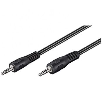 Goobay Cable de Audio Estéreo Jack 3.5mm Macho/Macho 5m Negro